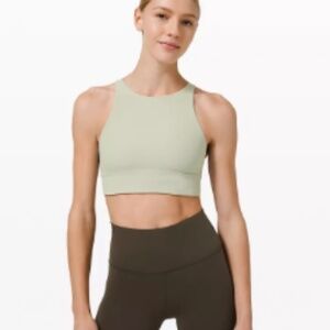 Lululemon energy high neck long-line ribbed bra